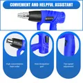 Pistolet thermique professionnel 2000W 300-600°C – 5