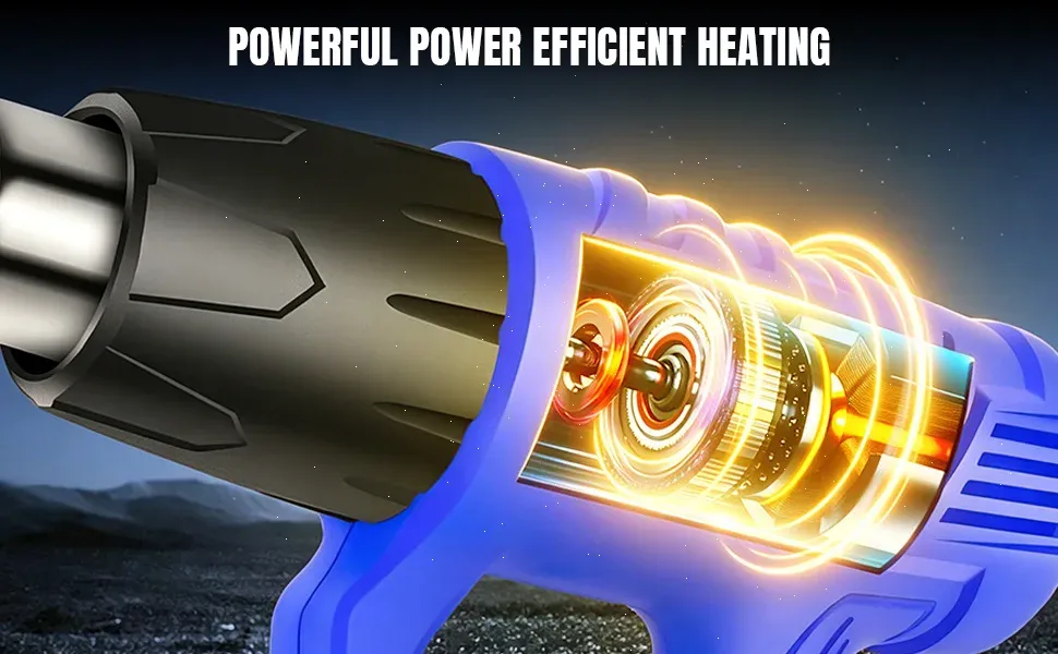 Pistolet thermique professionnel 2000W 300-600°C