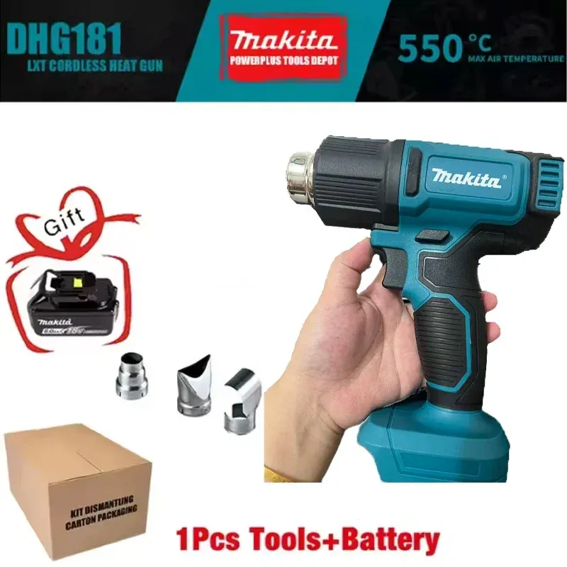 Pistolet thermique sans fil Makita 18V 150 à 550 °C