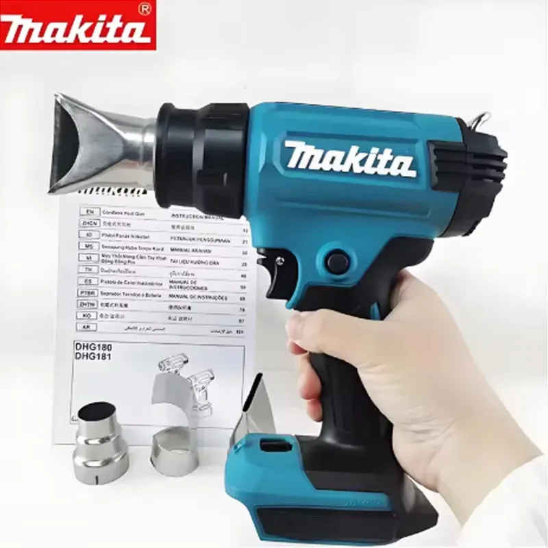 Pistolet thermique sans fil Makita 18V 550 °C LED