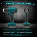 Pistolet thermique sans fil Makita 18V chauffage rapide – 4