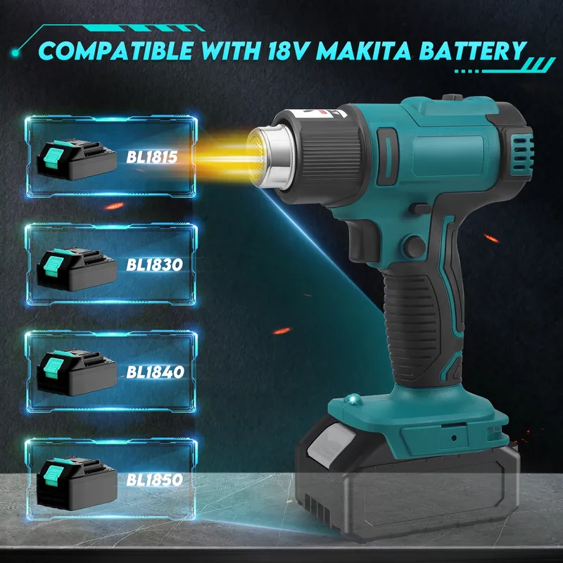 Pistolet thermique sans fil Makita 18V chauffage rapide