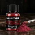Poudre de mica bordeaux métallique pour résine – 3