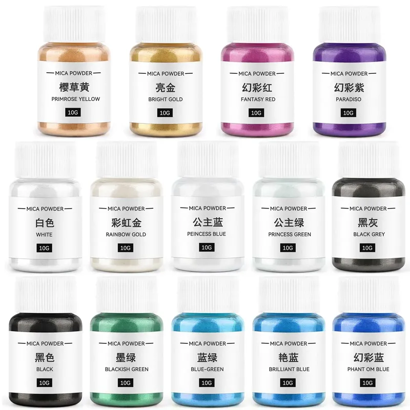 Poudre de mica nacrée 10 g pour résine et bougies