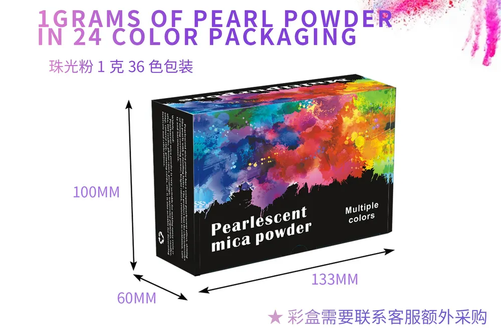 Poudre de mica nacrée 1g pour résine et nail art
