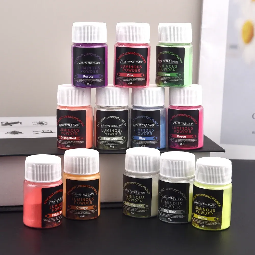 Poudre lumineuse 20g pour résine époxy et bijoux