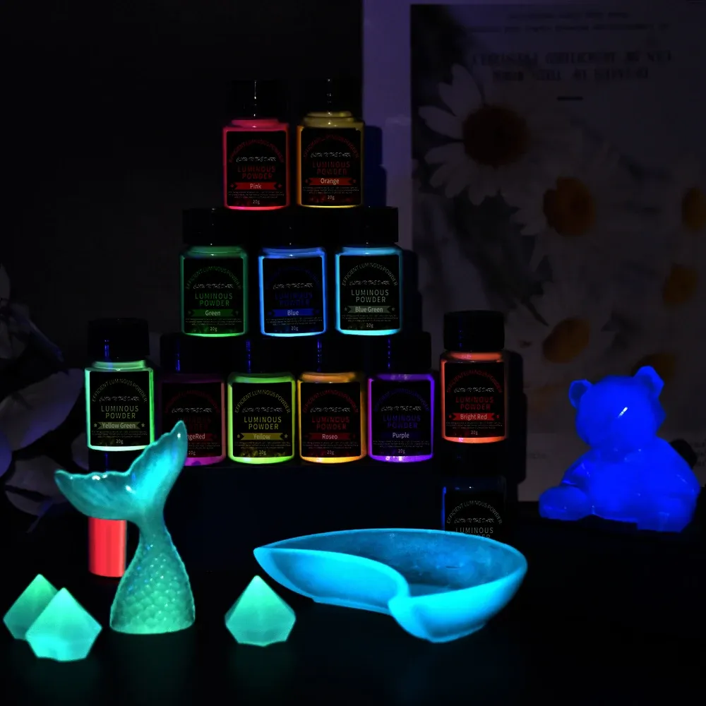 Poudre lumineuse 20g pour résine époxy et bijoux