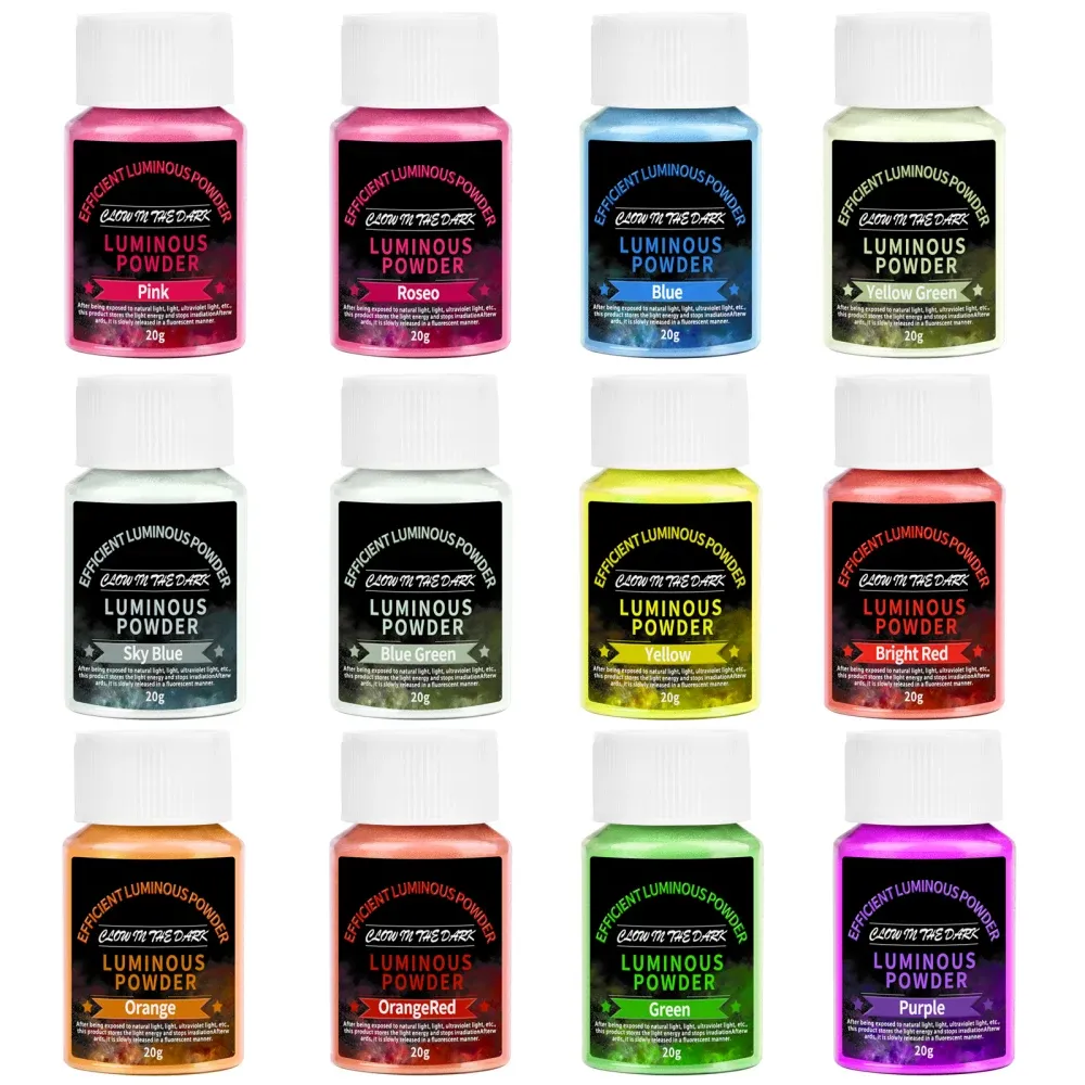 Poudre lumineuse 20g pour résine époxy et bijoux