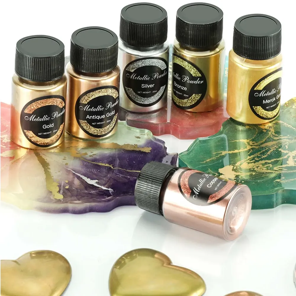 Poudre métallique 20 ml pour résine époxy et bijoux