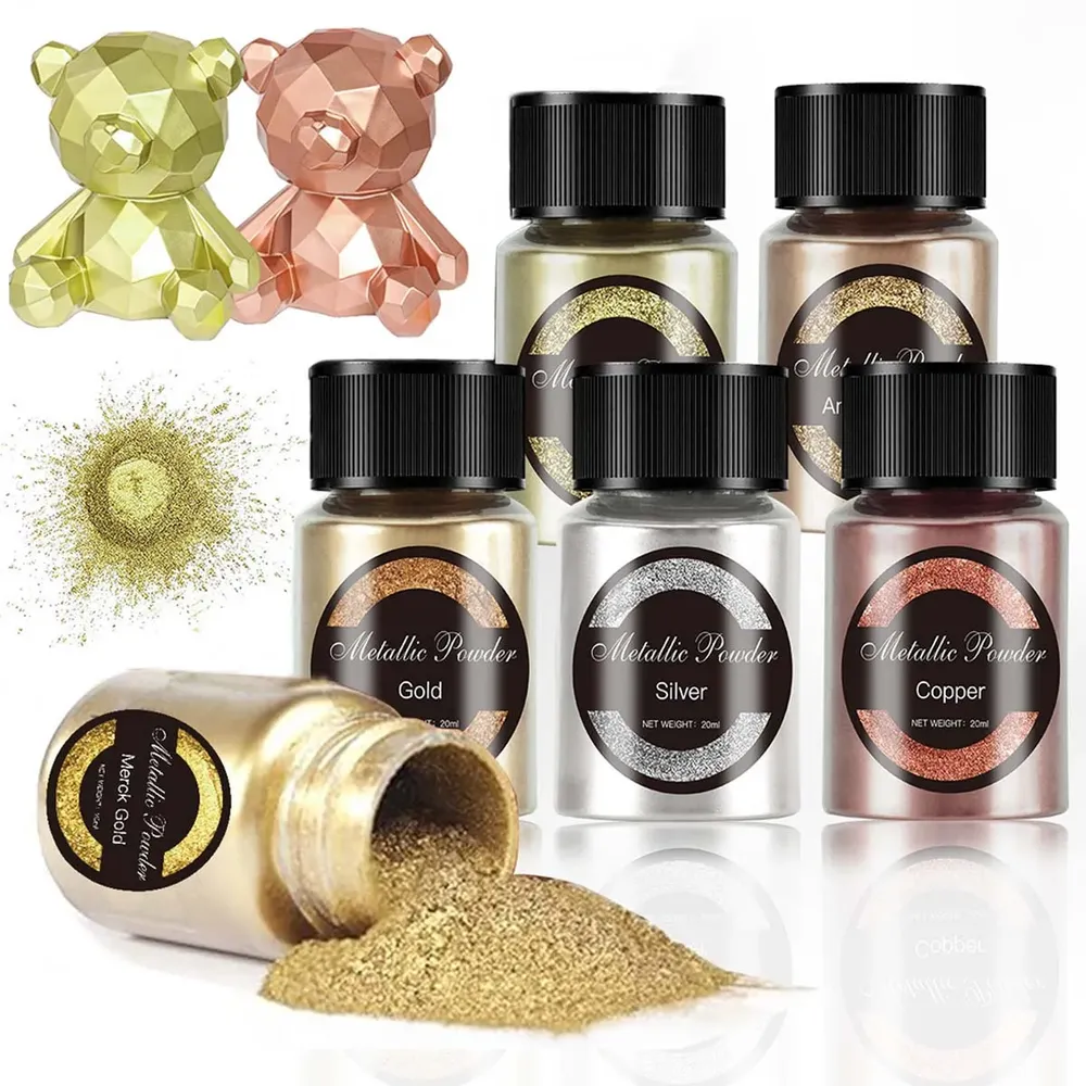 Poudre métallique 20 ml pour résine époxy et bijoux