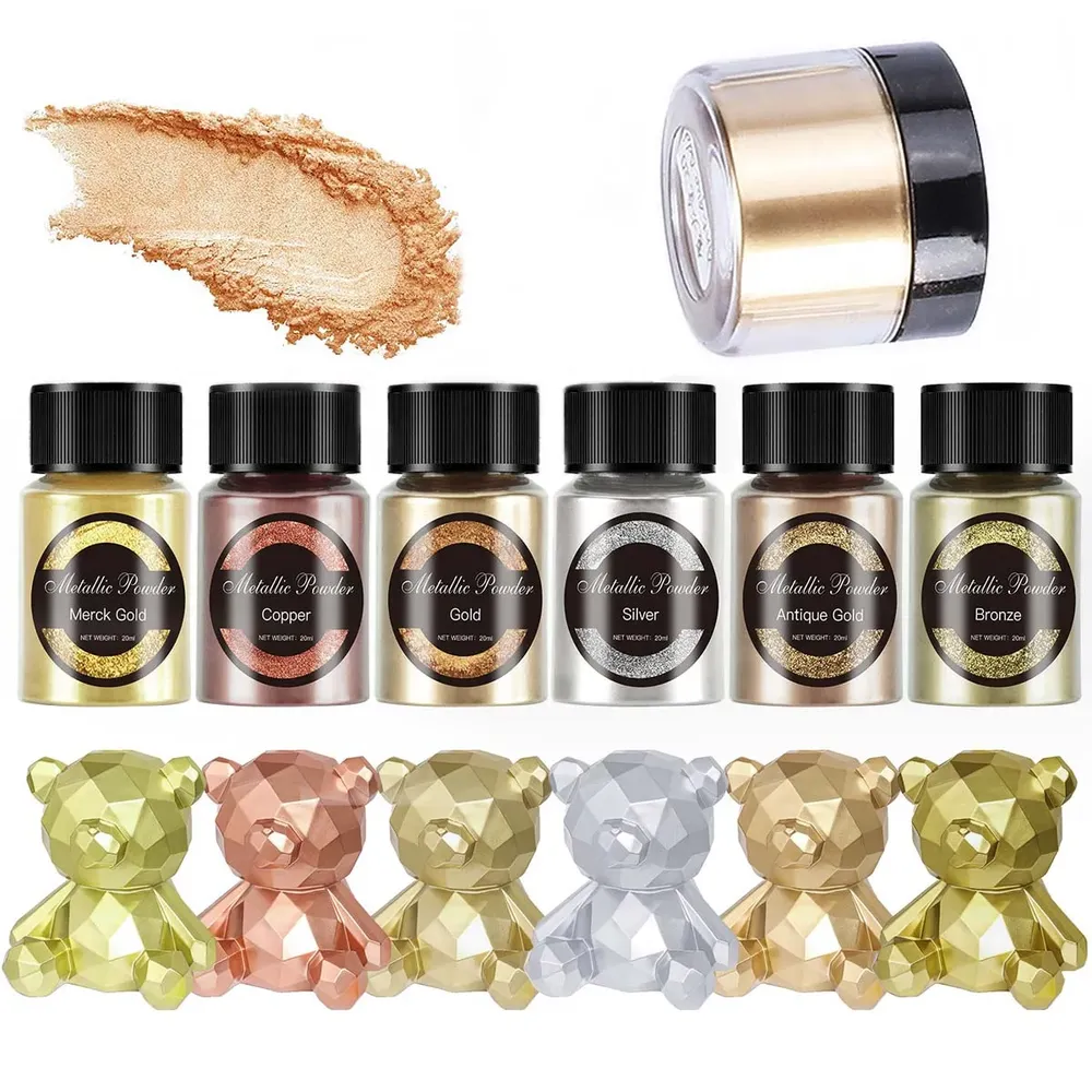 Poudre métallique 20 ml pour résine époxy et bijoux