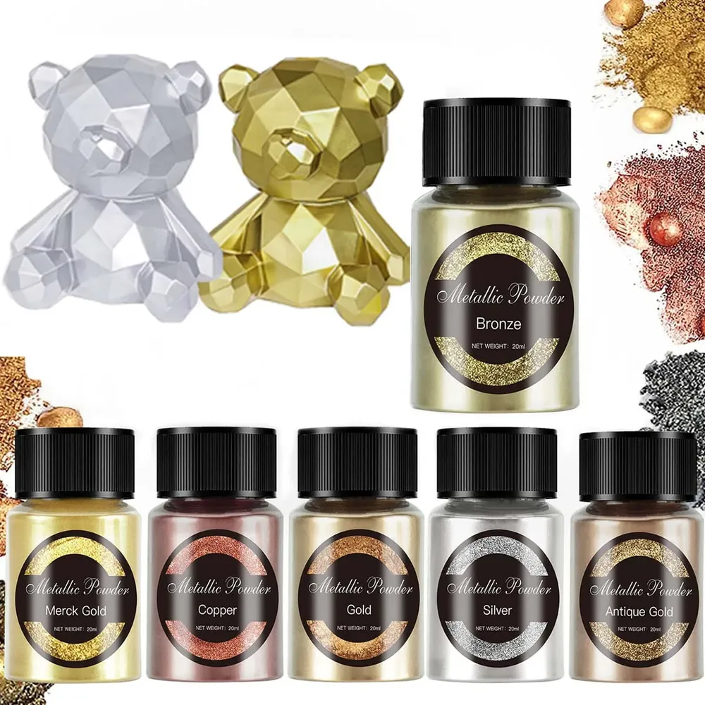 Poudre métallique 20 ml pour résine époxy et bijoux
