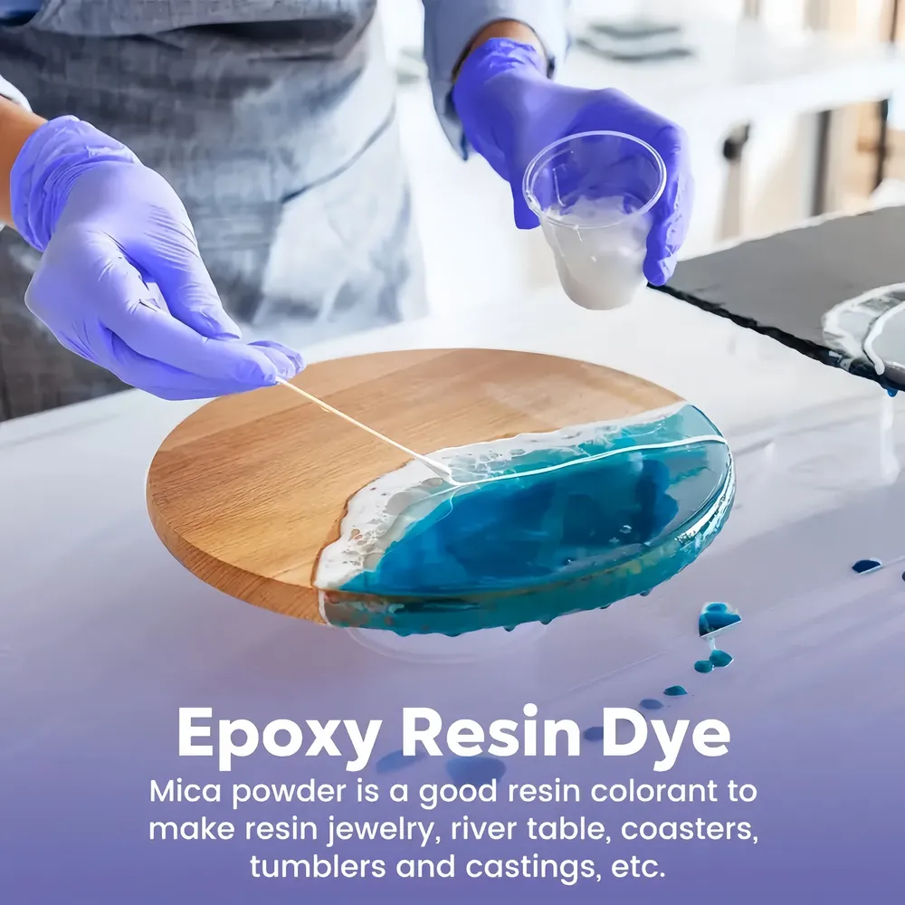 Poudre mica 15 couleurs pour résine époxy et bougies