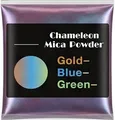 Poudre mica caméléon 12 couleurs pour résine – Couleur Gold-Blue-Green