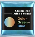 Poudre mica caméléon 12 couleurs pour résine – Couleur Gold- Green-Blue