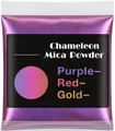 Poudre mica caméléon 12 couleurs pour résine – Couleur Purple-Red-Gold
