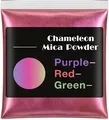 Poudre mica caméléon 12 couleurs pour résine – Couleur Purple-Red-Green