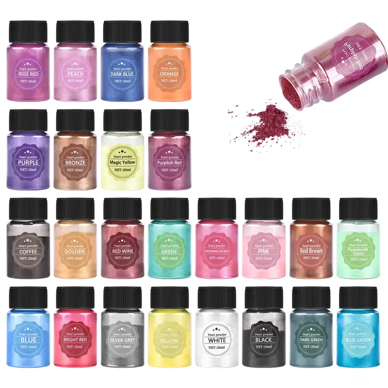 Poudre mica nacrée 20 ml pour bijoux et bougies résine