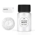 Poudre mica nacrée 20 ml pour bijoux et bougies résine – Couleur white