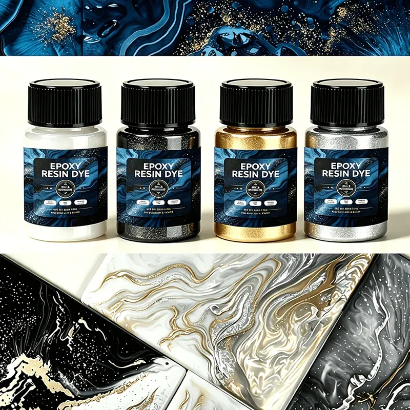 Poudre mica nacrée 4 couleurs pour résine