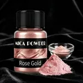 Poudre mica rose doré métallique pour résine – 2