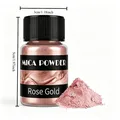 Poudre mica rose doré métallique pour résine – 3