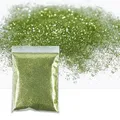 Poudre pailletée holographique 50 g pour résine et décoration – Couleur Apple Greem