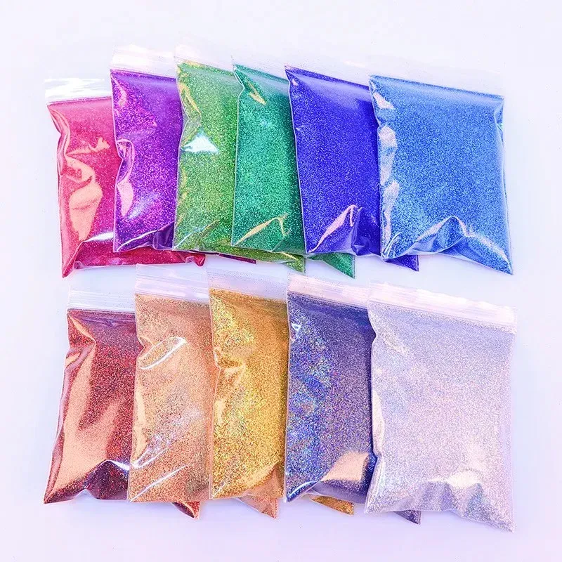 Poudre pailletée holographique 50 g pour résine et décoration
