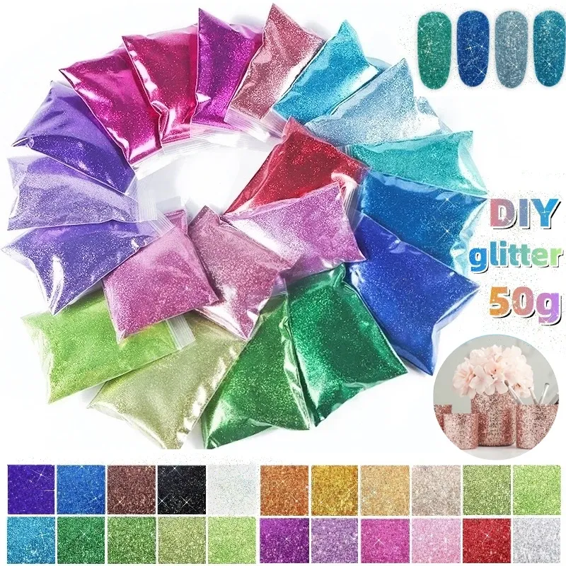 Poudre pailletée holographique 50 g pour résine et décoration