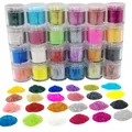 Poudre paillettes holographique 24 couleurs pour résine – 1