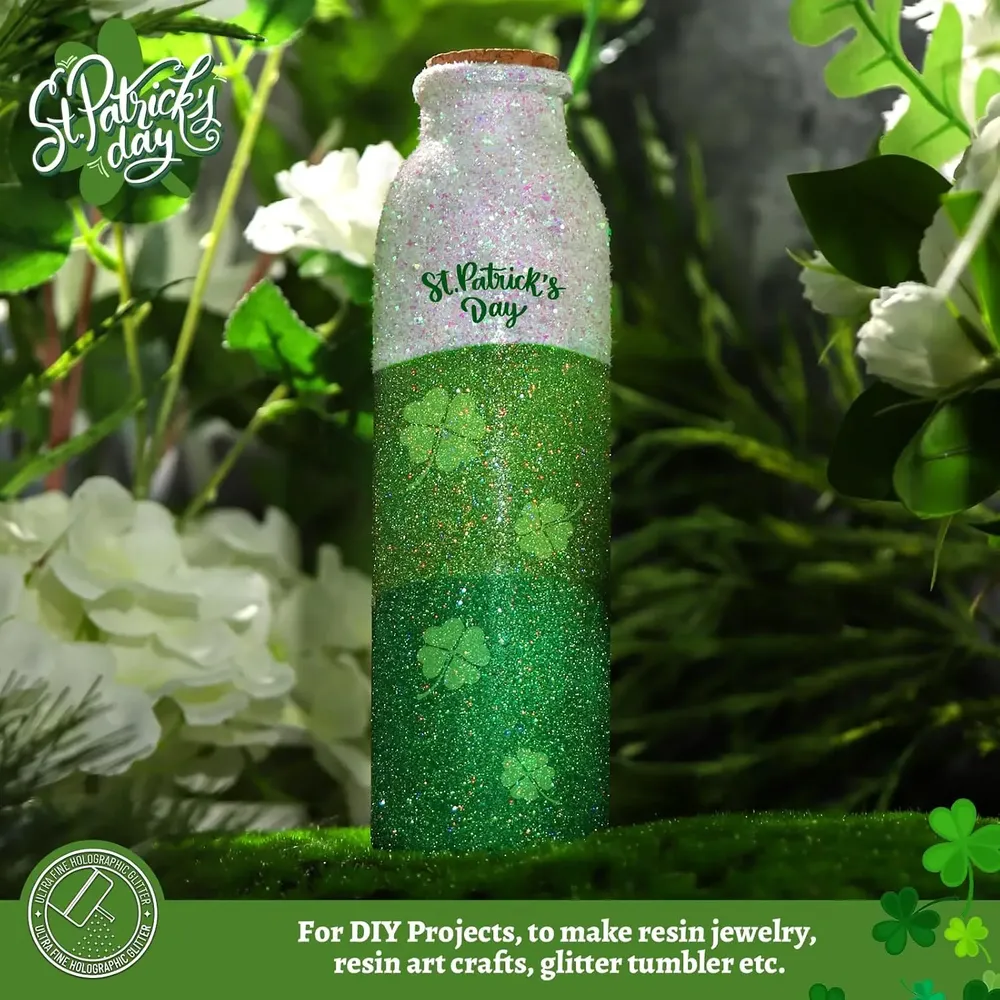 Poudre paillettes holographiques 120 ml pour résine