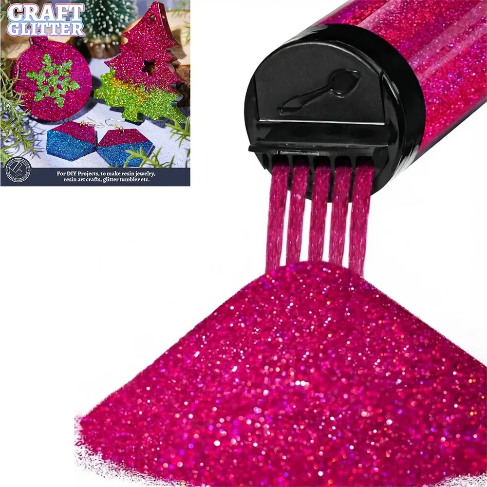 Poudre paillettes holographiques 120 ml pour résine