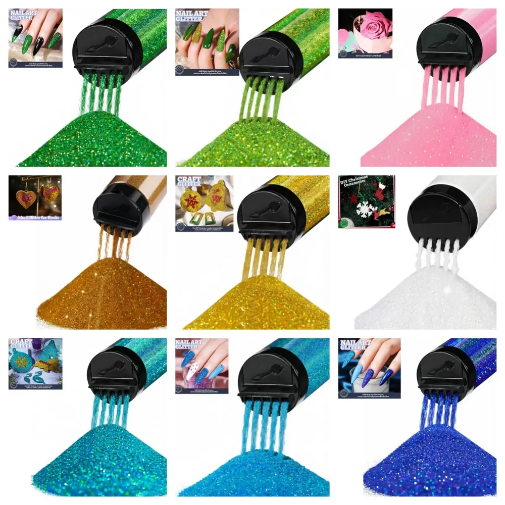 Poudre paillettes holographiques 120 ml pour résine