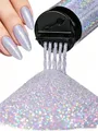 Poudre paillettes holographiques 120 ml pour résine – Couleur LB100xifen120ML