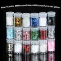 Poudre paillettes holographiques 18 couleurs pour résine – Couleur 18pingxuehua