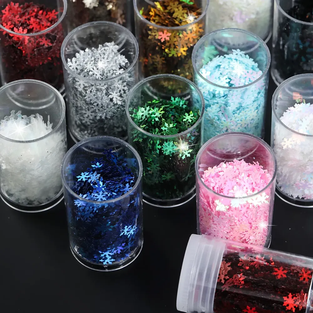 Poudre paillettes holographiques 18 couleurs pour résine