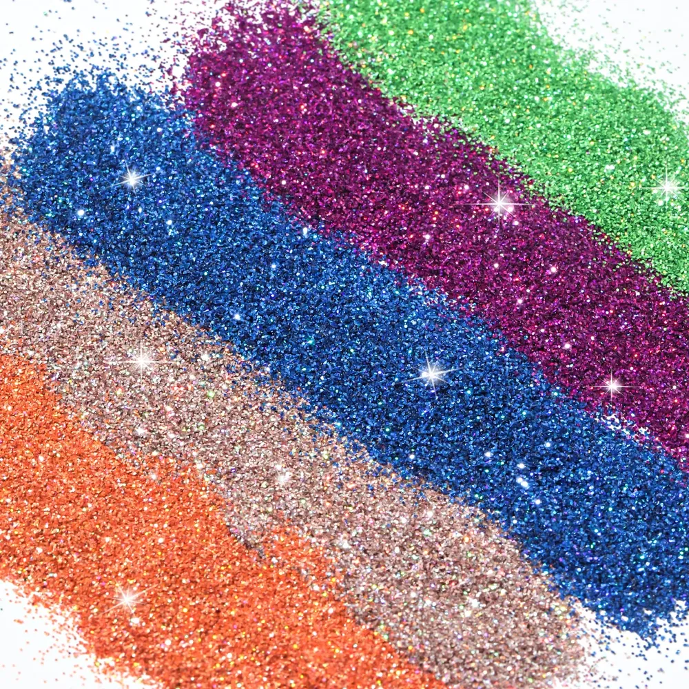 Poudre paillettes holographiques 18 couleurs pour résine