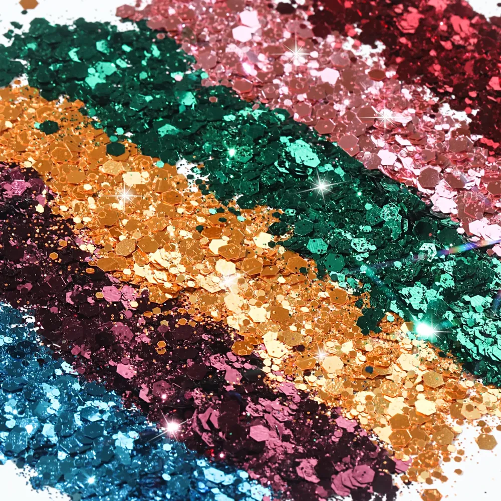 Poudre paillettes holographiques 18 couleurs pour résine