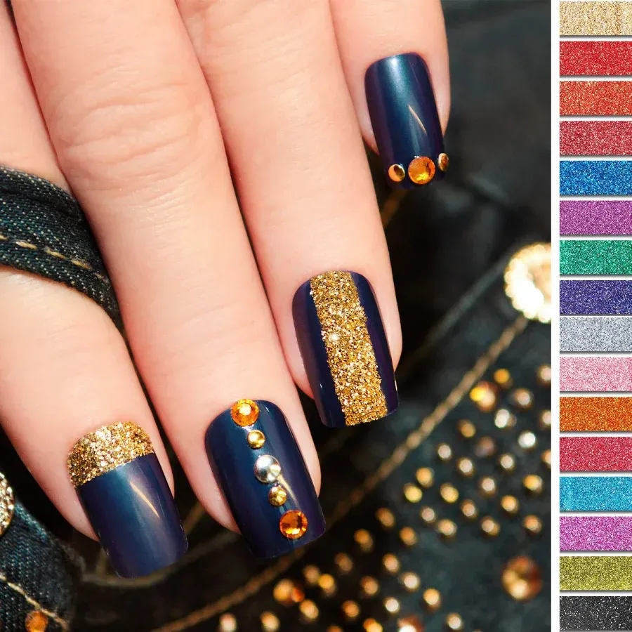 Poudre paillettes holographiques 18 couleurs pour résine