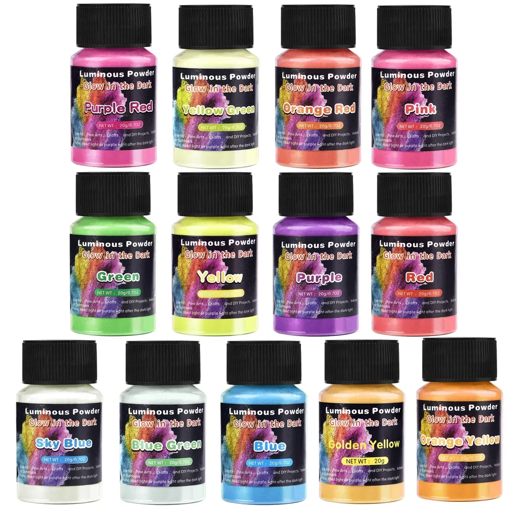 Poudre phosphorescente 20 g pour remplissage résine et artisanat
