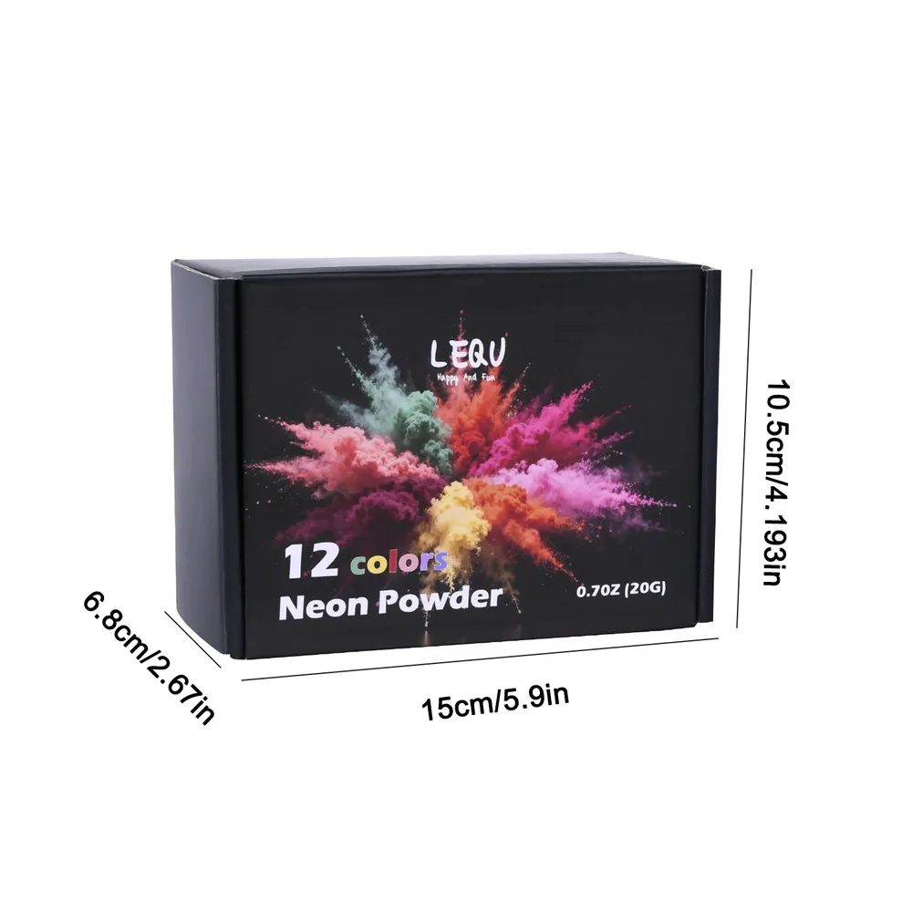 Poudre pigment néon 12 couleurs pour résine