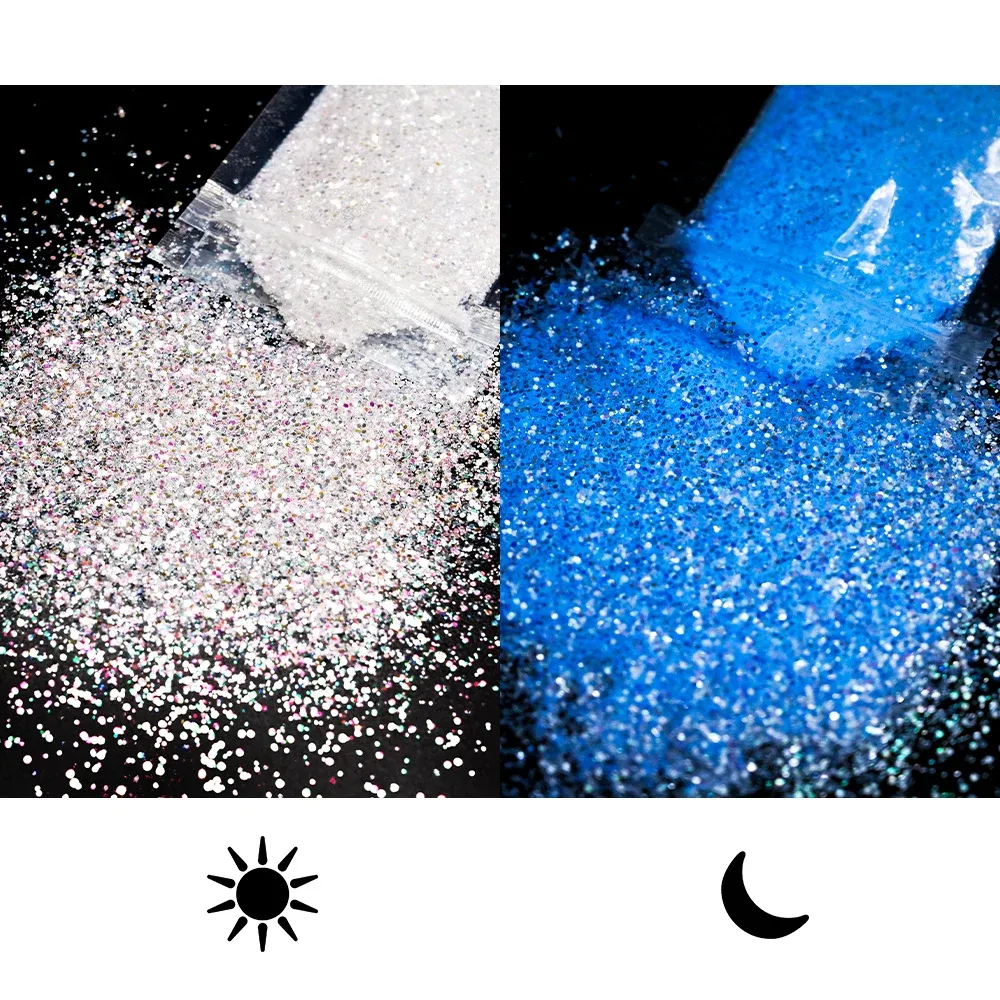 Poudre résine brille dans le noir 10g