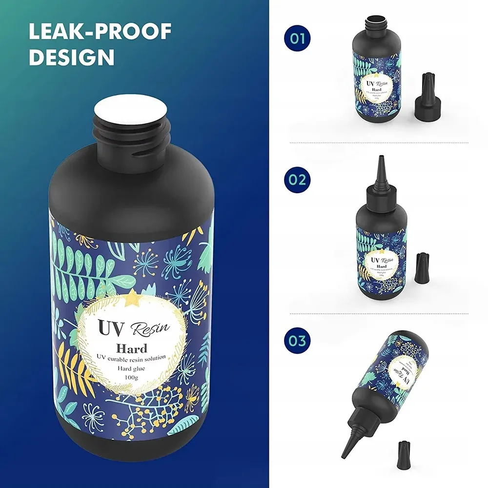 Résine dure UV transparente 200 g pour bijoux