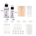 Résine époxy AB transparente 3:1 75 à 1000 g pour bijoux – Color Ensemble 01 A75g-B25g