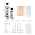 Résine époxy AB transparente 3:1 75 à 1000 g pour bijoux – Color Ensemble 01 A300g-B100g