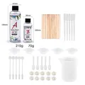 Résine époxy AB transparente 3:1 75 à 1000 g pour bijoux – Color Ensemble 01 A210g-B70g