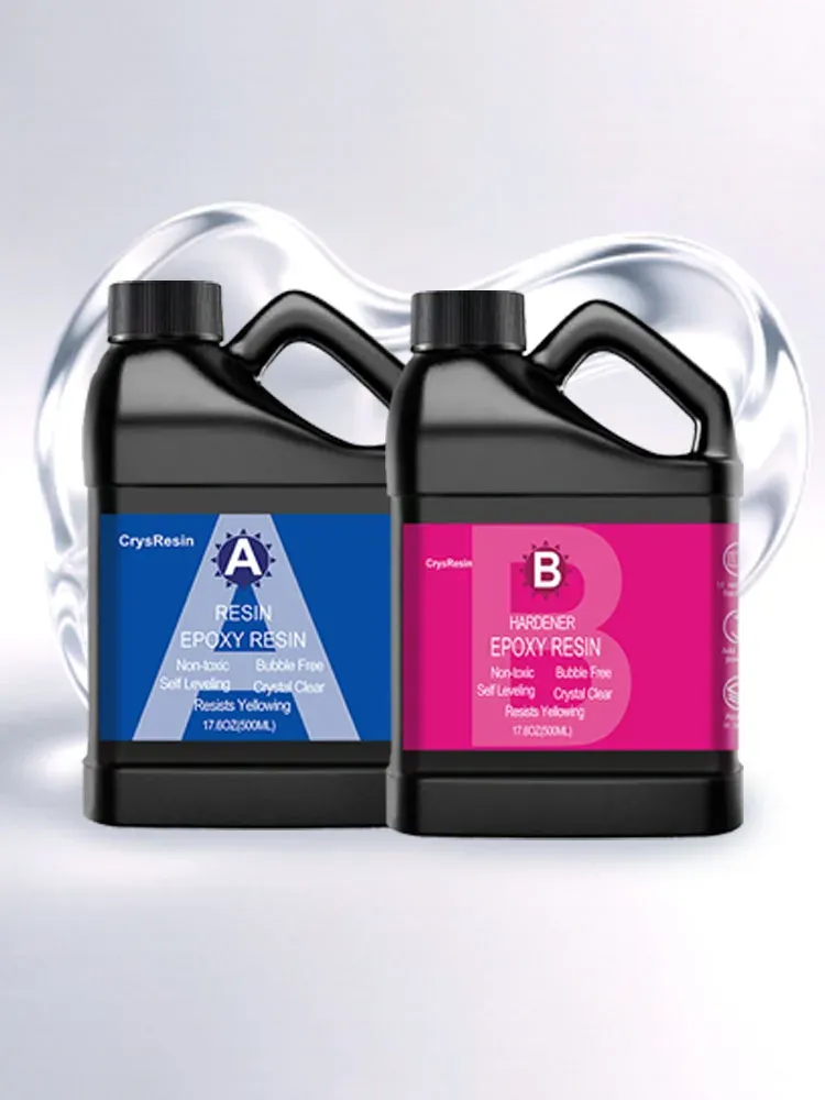 Résine époxy transparente 1:1 250 ml à 1000 ml pour moulage et bijoux