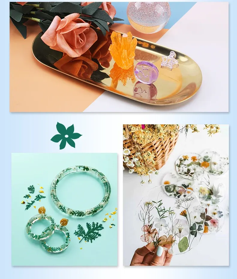 Résine époxy transparente 1:1 kit moulage avec accessoires