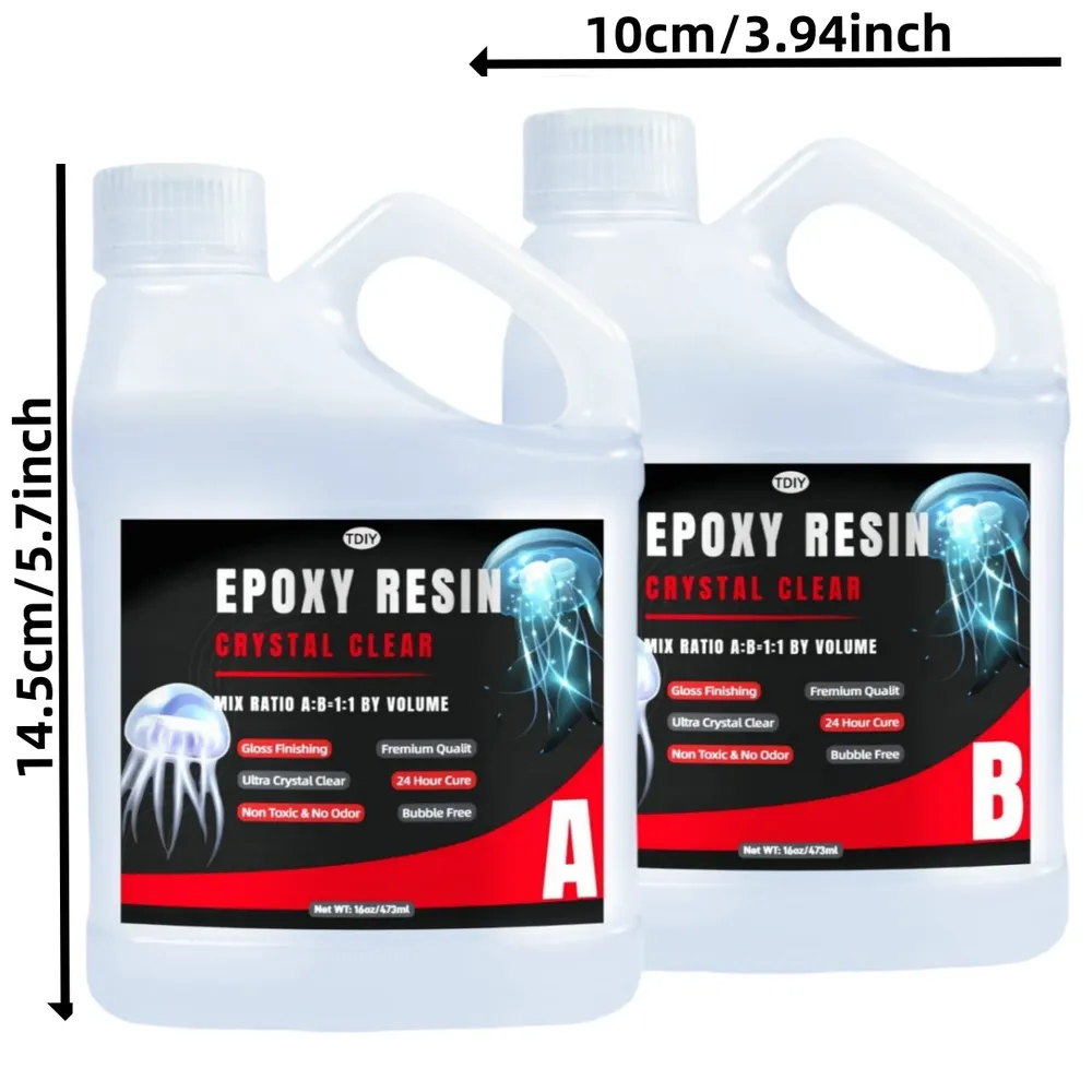 Résine époxy transparente 32oz anti-rayures