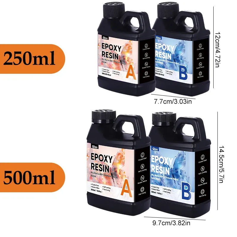Résine époxy transparente anti-jaunissement 1:1 pour art et bijoux